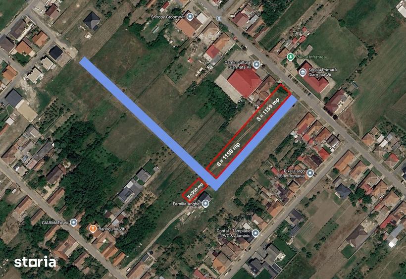 Teren intravilan 1.158 mp | Giarmata Vii | Acces asigurat - 3