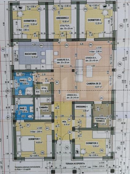 Casă individuală cu 4 camere cu Teren 1100 Mp în Sud