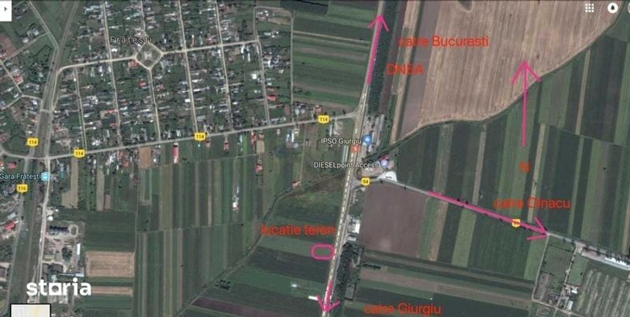 Teren de 3080 mp, în Frătești