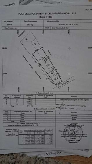 Vand sau schimb teren in localitatea Olteni cu o casa cu 3 dormitoare plus diferenta - 1