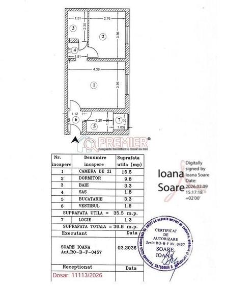 Apartament cu 2 camere în Giurgiului