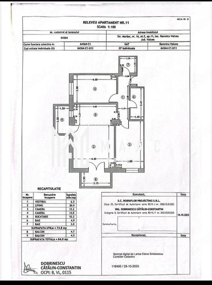 Apartament cu 3 camere decomandat, mobilat în Morilor