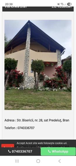 Casă cu 4 camere cu Teren 1000 Mp în Bran
