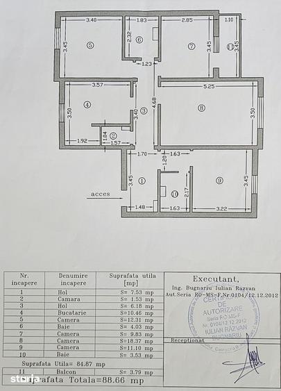 Apartament cu 4 camere decomandat în Reghin