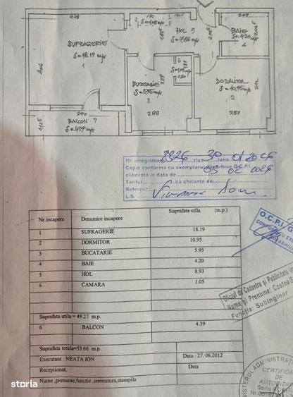 Apartament cu 2 camere în Central