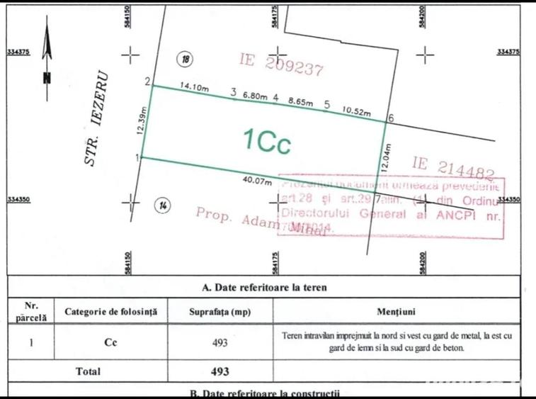 Teren Construcții intravilan de 500 mp, în Sisești