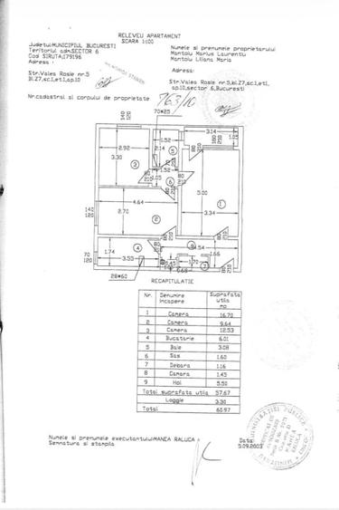 Apartament cu 3 camere, mobilat în Drumul Taberei