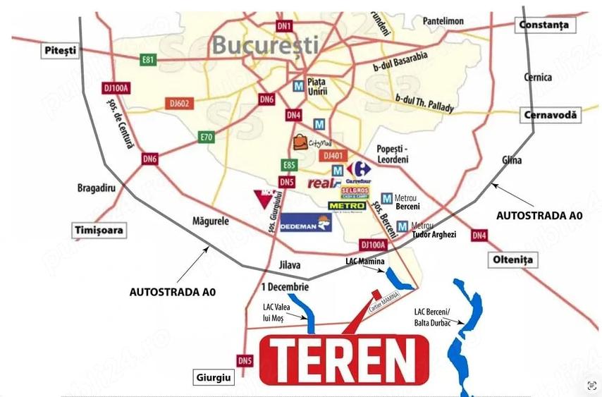 Teren de 548 mp, în Berceni