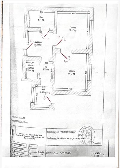 Casă cu 1 camere cu Teren 739 Mp în Dragșina