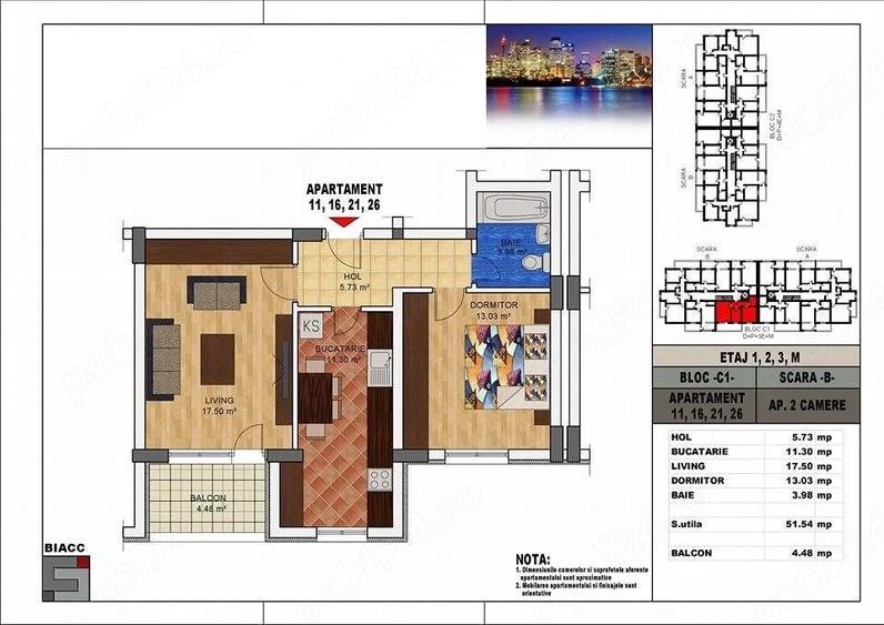 Apartament cu 2 camere decomandat în Apărătorii Patriei