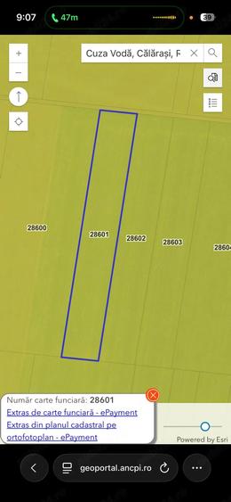 Teren de 17000 mp, în Cuza Vodă