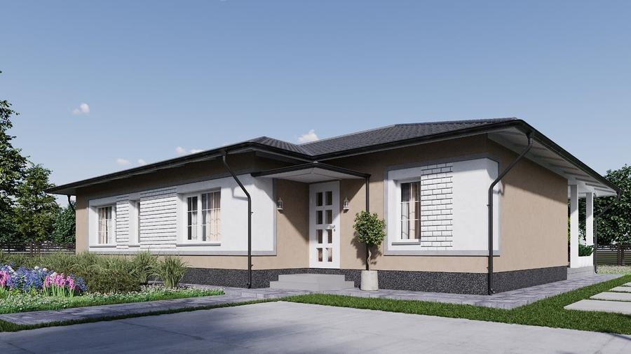 Casă individuală cu 4 camere cu Teren 1010 Mp în Balotești