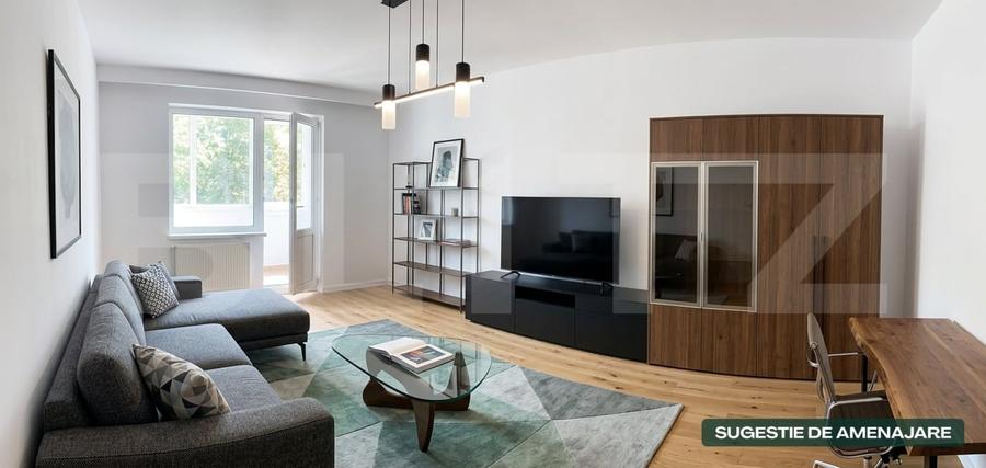 Apartament cu 2 camere decomandat, mobilat în Gării