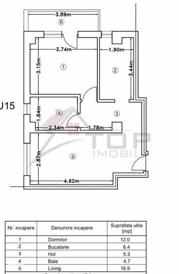 Apartament cu 2 camere în Bârnova