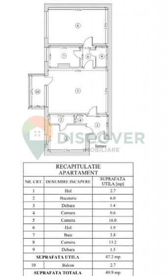 APARTAMENT 2 CAMERE ,ETAJ 1, TATARASI - 1
