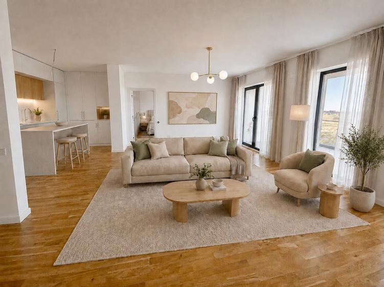 Apartament 2 camere terasă logie 14 mp, bloc boutique, A0, OMV Pipera - 3