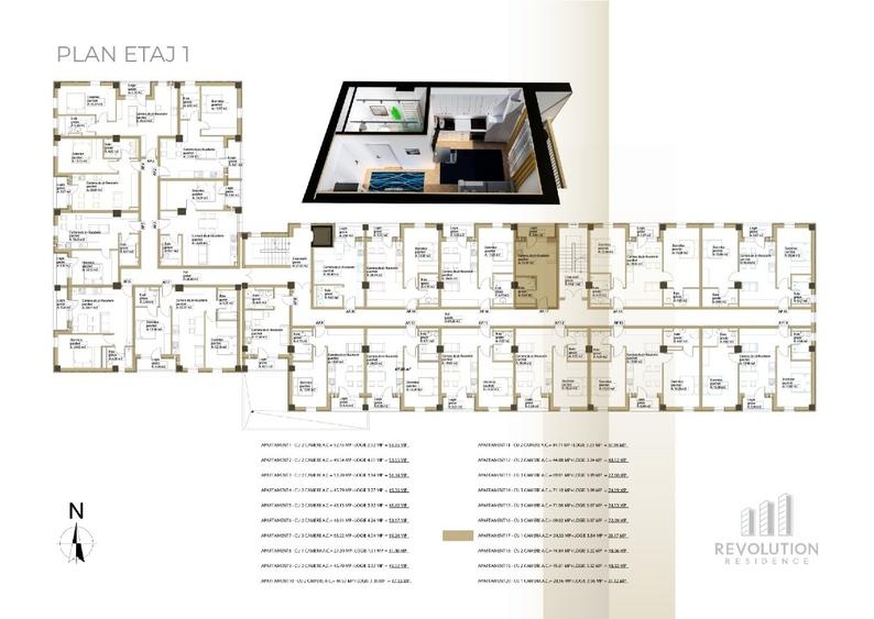 Apartament cu 3 camere decomandat în Hotvon