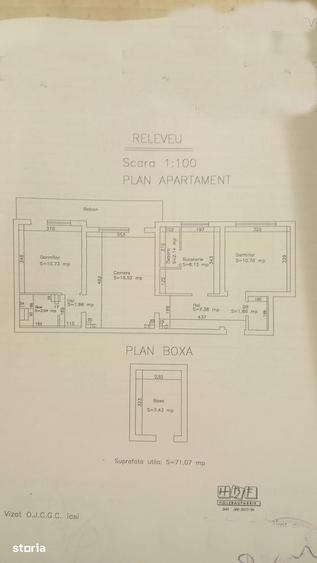 Apartament cu 3 camere semidecomandat în Tătărași