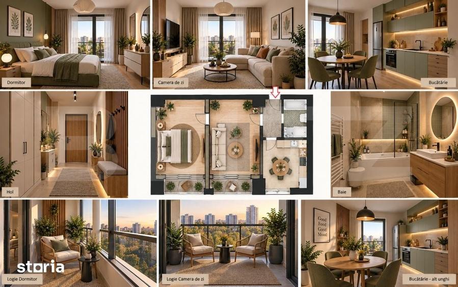 Apartament cu 2 camere în Miroslava