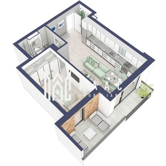 Apartament cu 2 camere în Turnișor