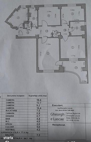 Apartament cu 4 camere decomandat în Tudor Vladimirescu