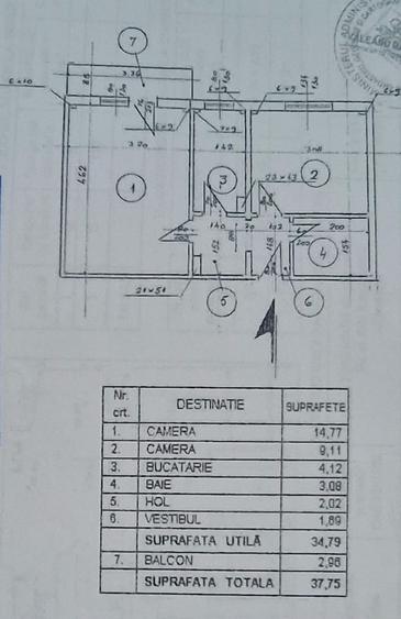 Apartament cu 2 camere decomandat în Brâncoveanu