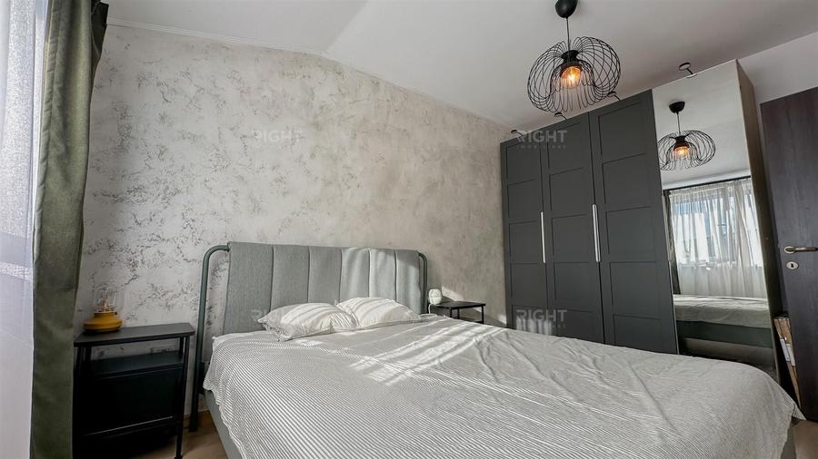 Apartament cu 2 camere semidecomandat, mobilat în Sânpetru
