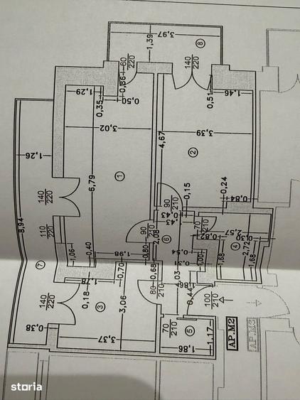 Apartament cu 2 camere decomandat în Central
