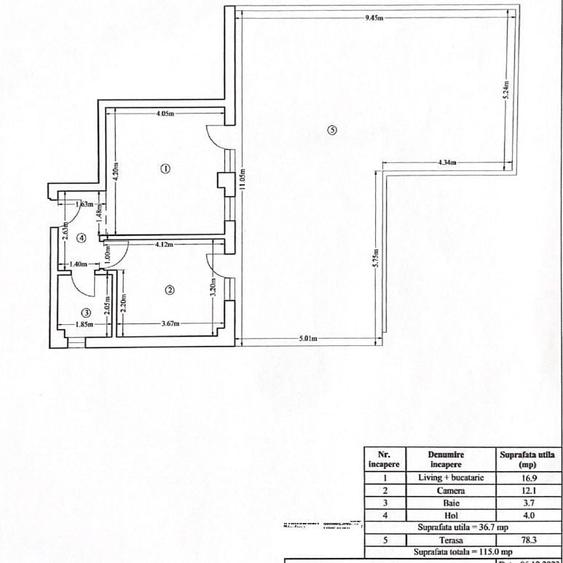 Apartament cu 2 camere semidecomandat, mobilat în Sud-Vest