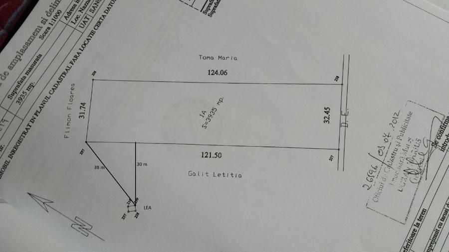 Teren de 3935 mp, în Nazna