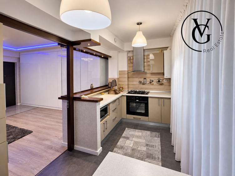 Apartament cu 2 camere semidecomandat, mobilat în Inel II