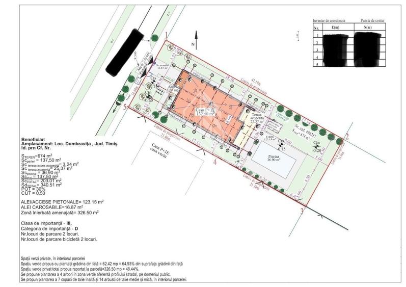 Teren Construcții intravilan de 674 mp, în Dumbrăvița
