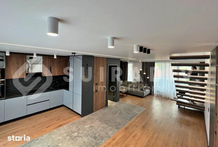 Apartament cu 3 camere, mobilat în Central