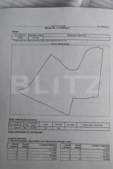 Teren agricol extravilan de 25200 mp, în Vest