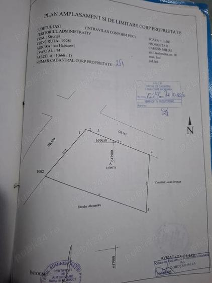 Teren de 1200 mp, în Hăbășești