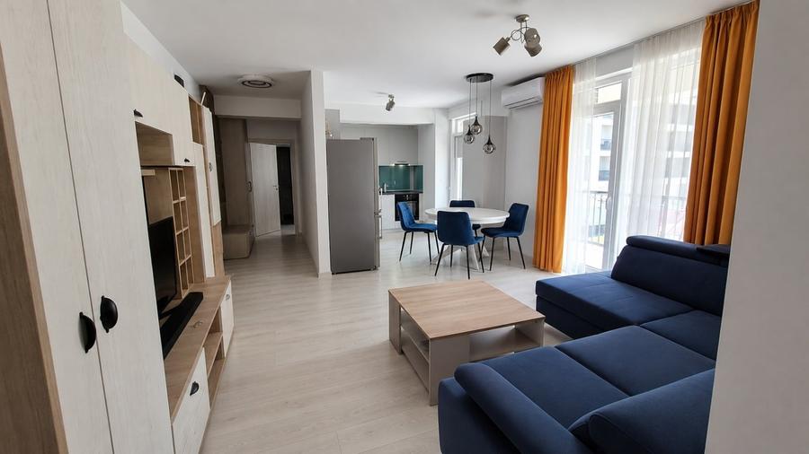 Apartament nou, mobilat, utilat, 3 camere, 2 băi, garaj subteran, terasă mare - 1