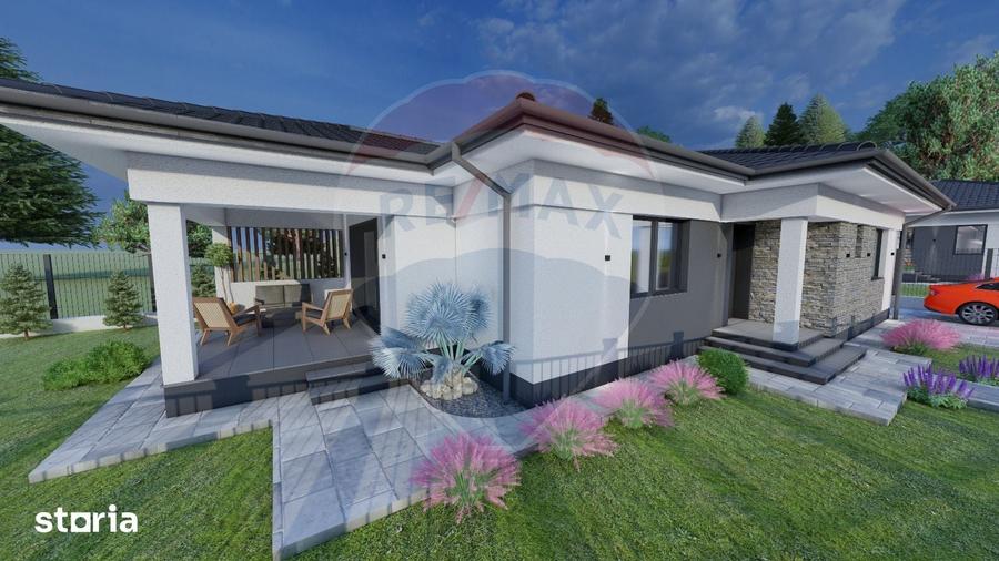 Casă cu 4 camere cu Teren 500 Mp în Recea