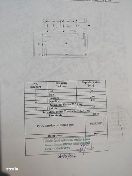 Garsonieră decomandată în Central