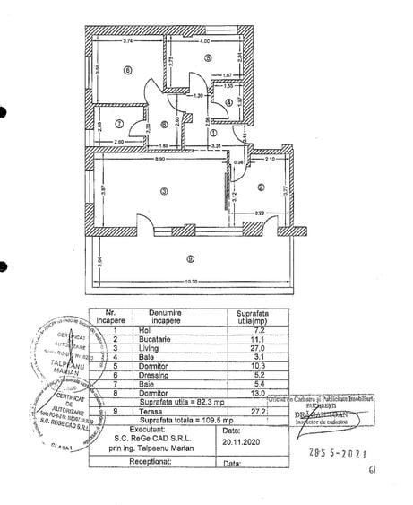 Apartament cu 3 camere decomandat în Dămăroaia