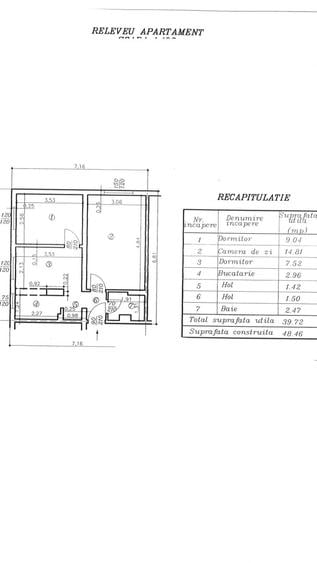 Apartament cu 3 camere în Vest
