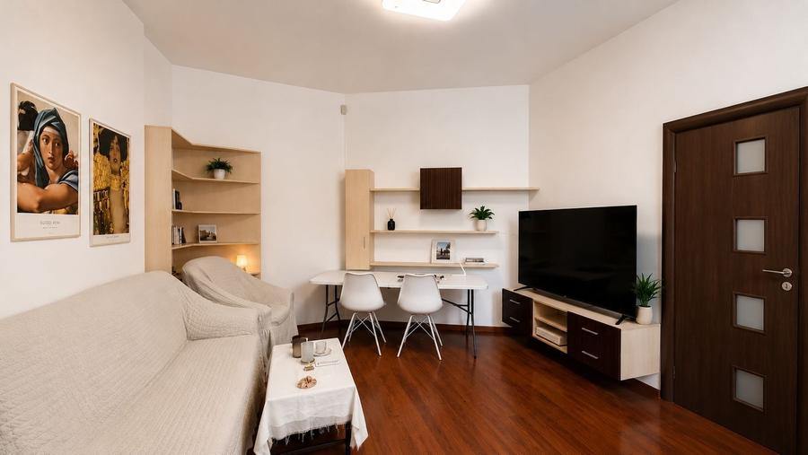 Apartament cu 2 camere semidecomandat, mobilat în Grădina Icoanei