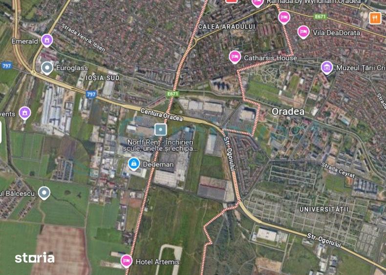 Teren destinatie mixta ,Calea Aradului,Oradea ,Gaminvest,V2637F - 1