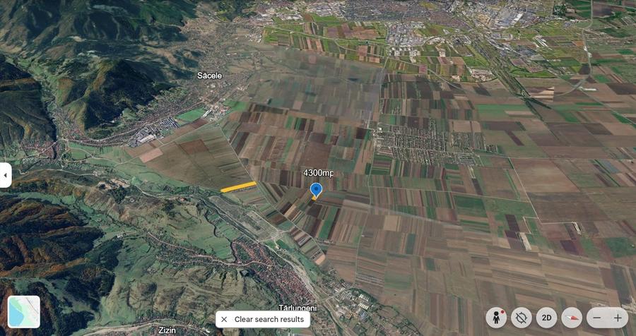 Teren agricol extravilan de 4300 mp, în Tărlungeni