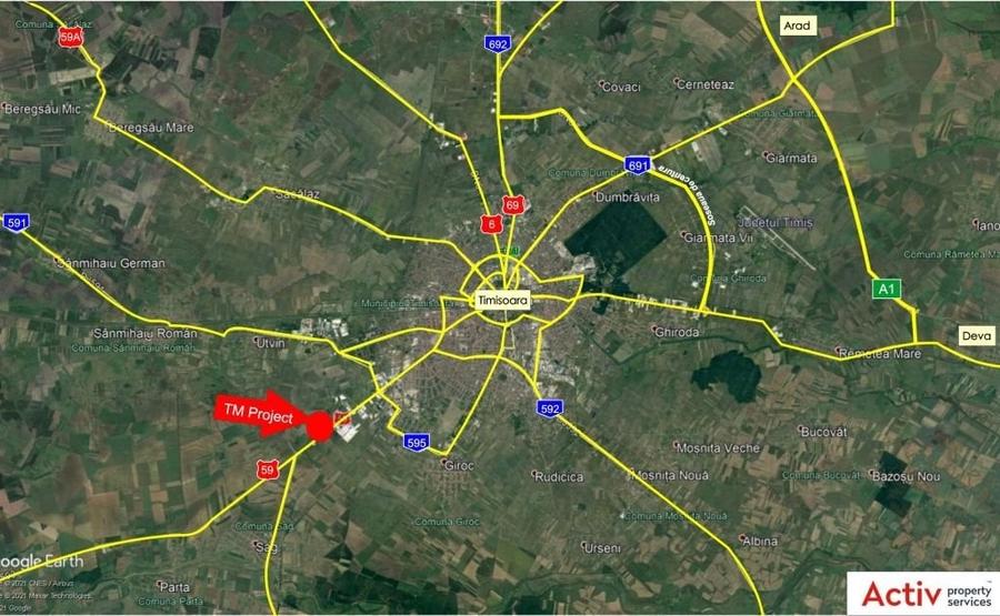 Spațiu industrial, de 194,800 mp, în Sud