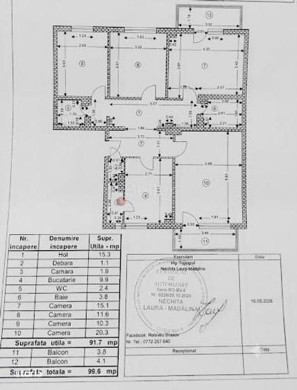 Apartament cu 4 camere în Noua