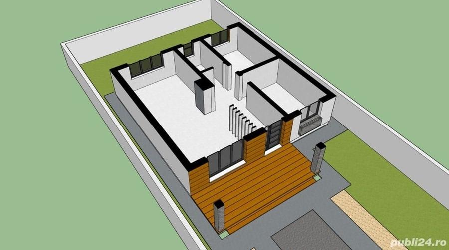 Casă cu 4 camere cu Teren 400 Mp în Cazasu