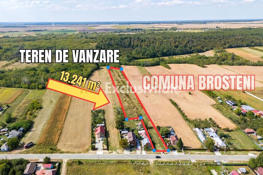 Teren Construcții intravilan de 13241 mp, în Podu Broșteni