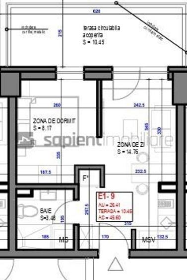 Apartament cu 2 camere semidecomandat în Băile Felix