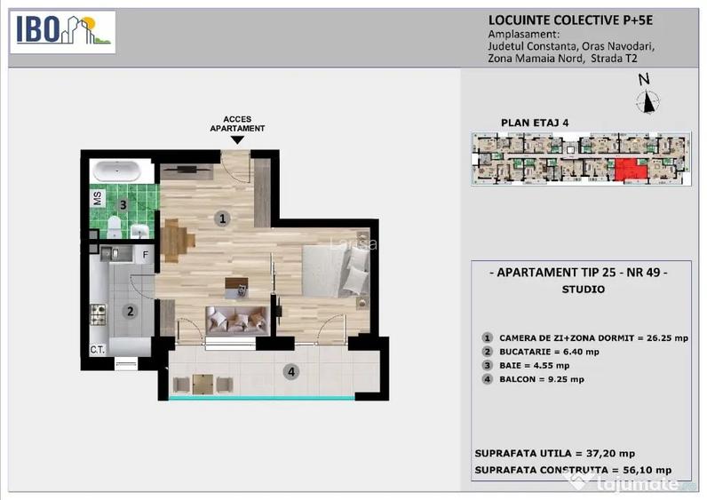 Apartament Tip Studio Mamaia Nord / Sat - Navodari (Constanta)