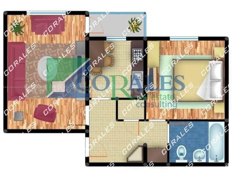 Apartament cu 2 camere decomandat, mobilat în Girocului